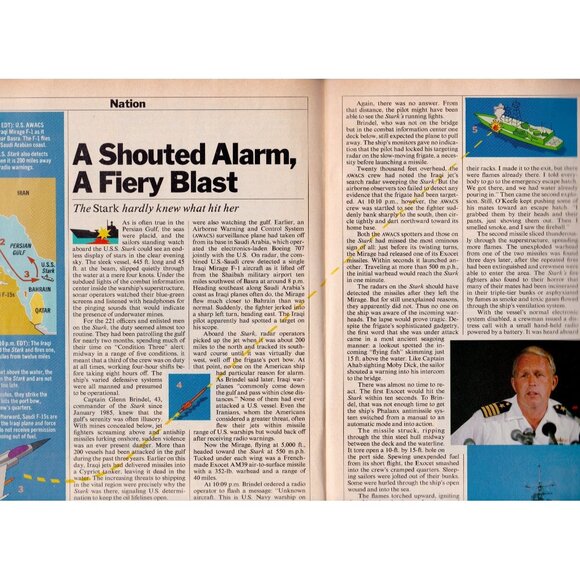 TIME Magazine – June 1, 1987 – “Stark Questions” (USS Stark Attack) - Picture 5 of 7